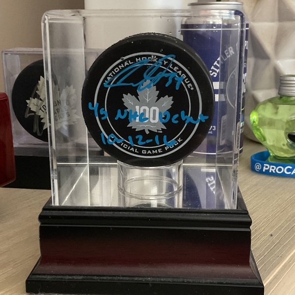 Fanatics Other - Autographed Authentic MATTHEWS 100 anniversary puck with 4 goals